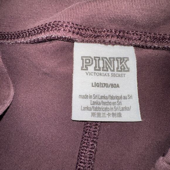 Womens Leggings Maroon Size LG Pink victorian secrets active yoga flare leg - Picture 5 of 8